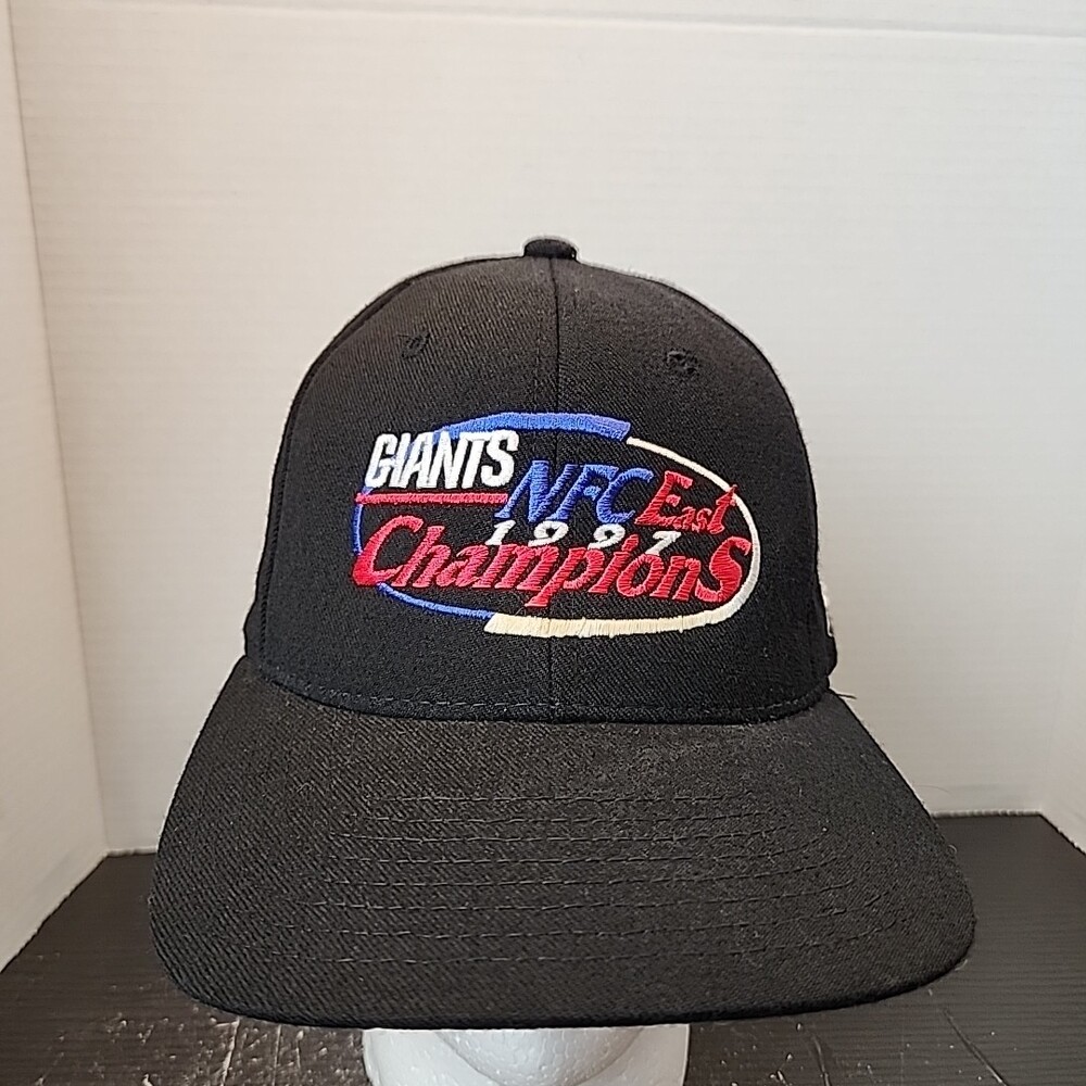 Vintage Giants NFC East Champions New Era Wool Snapback Hat Cap 90s Big Logo